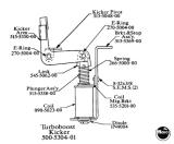 Kicker / Slingshot Parts-Turboboost kicker assembly Data East