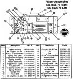Flipper Assembly Data East/Sega LEFT