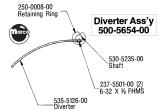 Armatures & Shafts-Diverter arm Data East / Sega