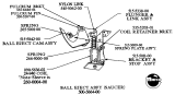 Complete Assemblies-Ball eject assembly DE/Sega