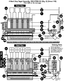 Complete Assemblies-Drop target assembly Sega/Stern 4 bank