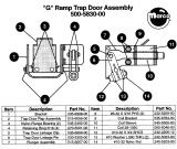 Brackets-Trap door linkage clip G ramp