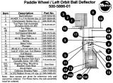 Brackets-MAVERICK (Sega) Ball deflector bearing plate