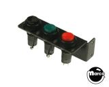 Cabinet Switches-Switch service 3 button red/green/black