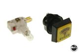 Buttons / Handles / Controls-Pushbutton switch yellow square Tournament twist lock