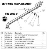 -SPIDERMAN VAULT (Stern) Wire ramp assembly left