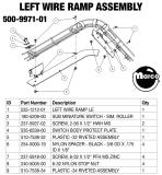 Ramps - Metal-GHOSTBUSTERS LE (Stern) Ramp wire assembly left