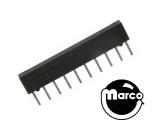 Resistors-Resistor SIP 10 pin 6.8K 9R 10