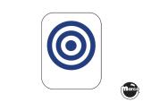 -Drop target decal - bullseye blue