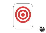 Stickers & Decals-Drop target decal - bullseye red