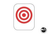 -Drop target decal - bullseye red