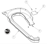 Ramps - Plastic-ROLLING STONES (Stern) Ramp plastic left