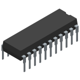 Integrated Circuits-IC - 22 pin DIP CMOS RAM PCD5101P