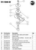 BATMAN 66 (Stern) Geneva wheel clutch assembly