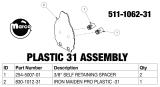 Playfield Plastics-IRON MAIDEN PRO (Stern SPI) Plastic Anubis