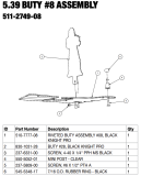 -BLACK KNIGHT SOR (Stern) Plastic assembly #8