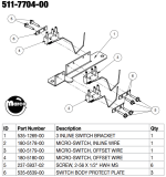 Brackets-Switch 3 bank inline bracket Stern