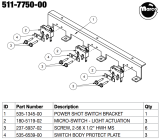 -GHOSTBUSTERS (Stern) Power shot bracket assembly