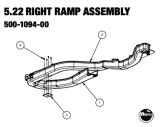 Ramps - Metal-GUARDIANS OF GALAXY PRO (Stern) Ramp Entrance Assembly Left