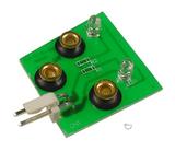 Dual opto transmitter board assembly w/ grommets