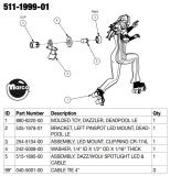 Complete Assemblies-DEADPOOL PREMIUM (Stern) Cable Dazzler LED