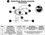 Diverter assembly - plastic ramp