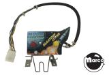 Playfield Plastics-APOLLO 13 (Sega) Hurry Up / Blastoff plastic sign assembly