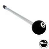 Ball shooter rod - 8 ball knob