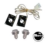 Buttons - Flipper-Pushbutton LED Kit - white