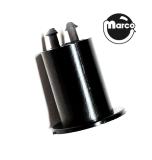 Posts/ Spacers/Standoffs - Plastic-Stand off black plastic .562 x .375 inch diameter