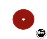 -Target face round red opaque