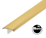 T Molding - 3/4 inch wide brass - per foot