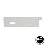 Clear Plastic 8 1/4 inch by 2 1/4 inch with notch and holes