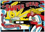 Backbox Art-SUPER STAR (Brunswick) Backglass plastic