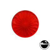 -Insert - circle 2-1/4 inch clear red starburst