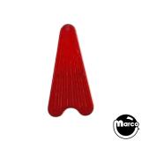 Lamp Covers / Domes / Inserts-Insert small arrowhead 1/4 x 2 inch red clear ribbed