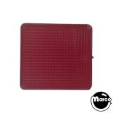Lamp Covers / Domes / Inserts-Insert - rectangle 1-1/8 x 1/4 inch clear red stippled