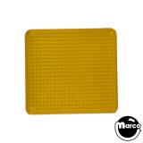 Lamp Covers / Domes / Inserts-Insert - rectangle 1-1/8 x 1/4 inch clear yellow stippled