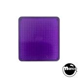 Lamp Covers / Domes / Inserts-Insert - rectangle 1-1/8 x 1/4 inch clear purple stippled