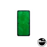 Lamp Covers / Domes / Inserts-Insert - rectangle 2-1/4 x 1-1/8 inch clear green plain