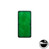 Insert - rectangle 2-1/4 x 1-1/8 inch clear green plain