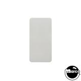 Lamp Covers / Domes / Inserts-Insert - rectangle 2-1/4 x 1-1/8 inch opaque white plain