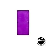 Lamp Covers / Domes / Inserts-Insert - rectangle 2-1/4 x 1-1/8 inch clear purple plain