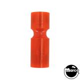 Posts/ Spacers/Standoffs - Plastic-Post narrow 1-1/16 inch fluorescent orange plastic