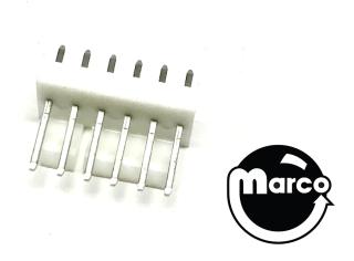 Connector 6 pin male .100