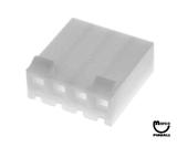 -Connector female 4 position w/ramp .156"