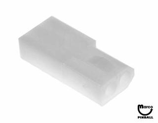 Connector 2 position .062 inch terminals