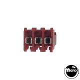 Connector - IDC red 3r mt end 22/156