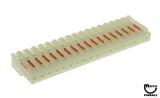Connector - IDC red 18r mt/end 22/156