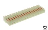 Connector - IDC red 18r mt/end 22/156